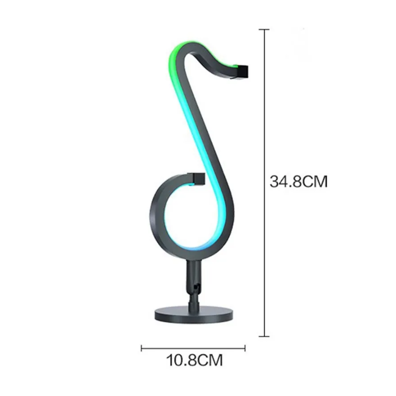 LED MUSICAL NOTE RGB LAMP 20W BLACK