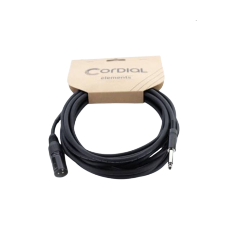 CORDIAL EM 10 MP MALE XLR TO JACK 6.3 MONO