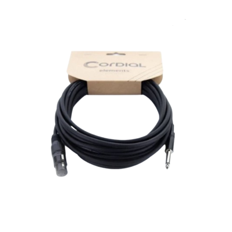 CORDIAL EM5FP XLR FEMALE microphone directly to a mono input 6.3