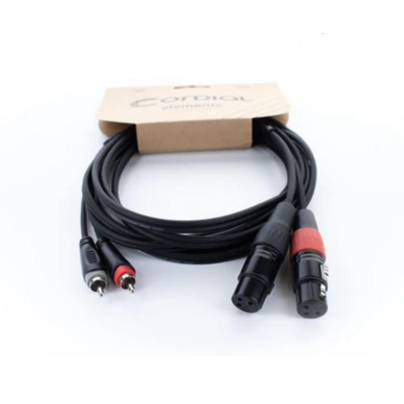 CORDIAL EU 3 FC 2X RCA outputs to 2X XLR inputs