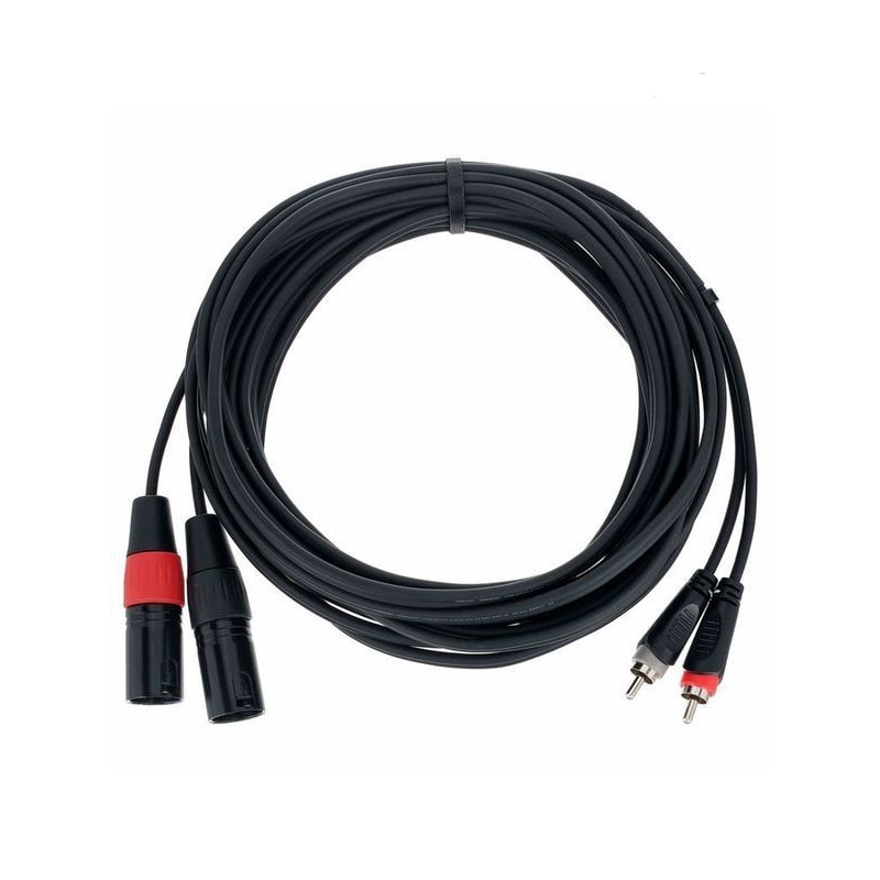 CORDIAL EU 6 MC 2 mono XLR outputs to 2 RCA inputs