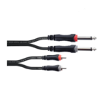 CORDIAL EU 3 PC 2X RCA outputs to 2X 6.3 mm mono jack input