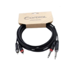 CORDIAL EU 3 PC 2X RCA outputs to 2X 6.3 mm mono jack input
