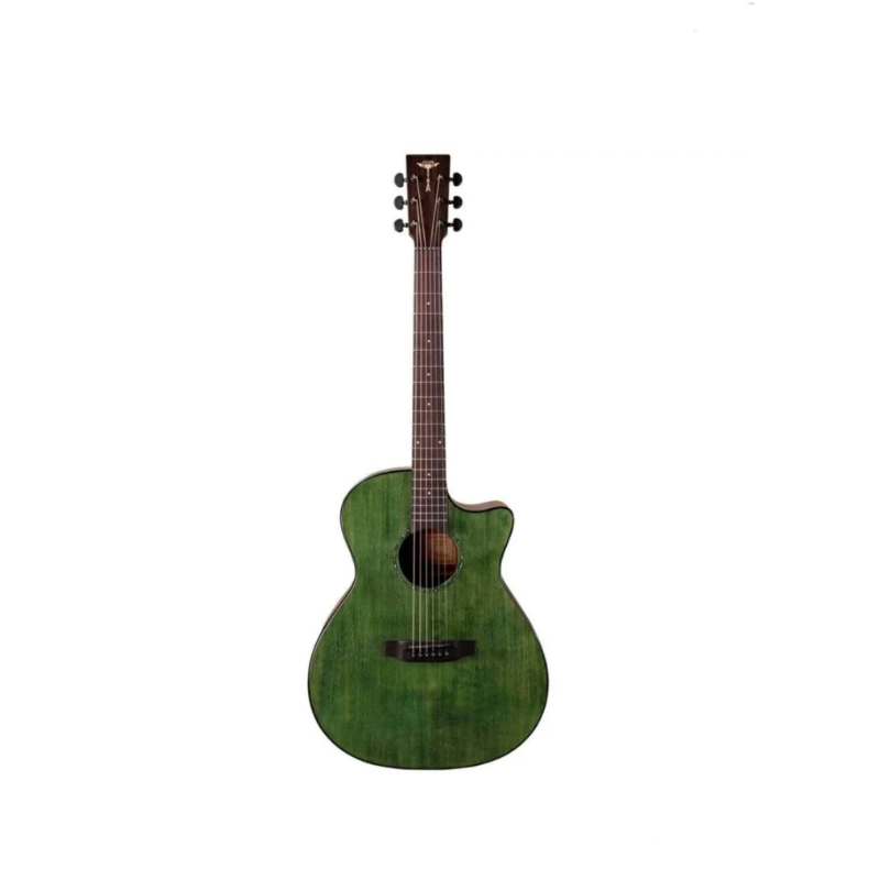 TYMA G-3CG GREEN EL/ACOUSTIC SOLID SITKA SPRUCE,T-200PRO BAG SET