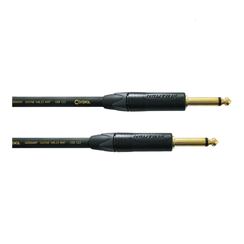CORDIAL CSI 3 PP - GOLD Triple shielded studio instrument cable