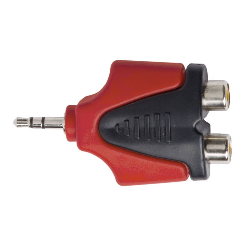 PROEL AT128PRO Professional adapter 3,5 mm stereo plug  2 x RCA socket.