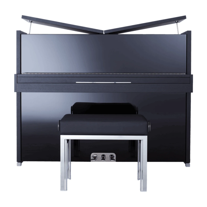 SAUTER PURE NOBLE 122 BLACK POLISH UPRIGHT PIANO with SAUTER-RR-Technique SAUTER PURE NOBLE 122 BLACK POLISH UPRIGHT PIANO with SAUTER-RR-Technique