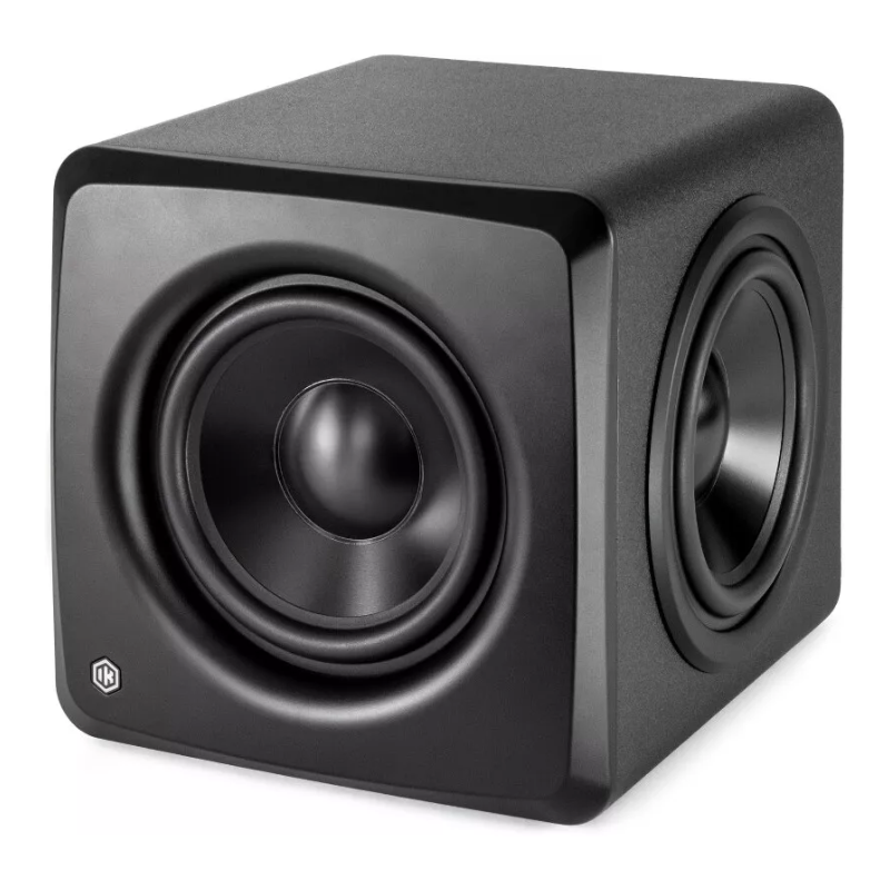 IK Multimedia iLoud Sub Equipped with: 6.5 woofer and 2 x 6.5 passive radiators Power: 160 W RMS