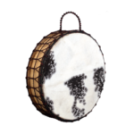 HALIFAX SHAMAN DRUM 20”x6” PLYWOOD SHELL  NATURAL, LEATHER SKIN W/HAIR