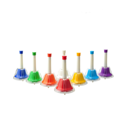 ANGEL AHB-8M  SET OF 8 MULTICOLOR TOUCH HAND BELLS
