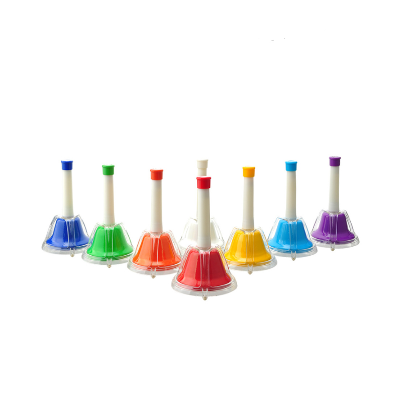 ANGEL AHB-8M  SET OF 8 MULTICOLOR TOUCH HAND BELLS