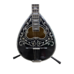 BOUZOUKI NO.19 BLACK COLOR hand made in Greece-VAMVAKAS