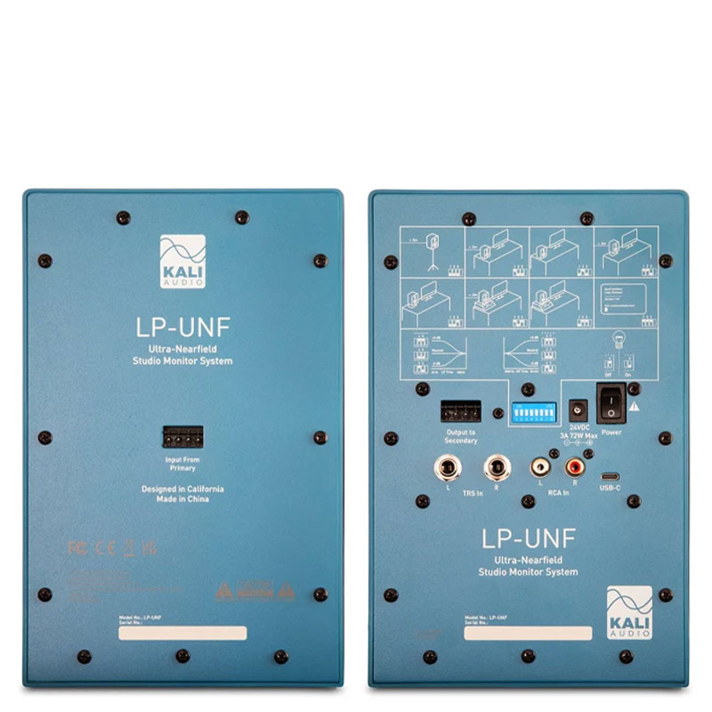 Kali Audio LP-UNF Near Field Monitors Pacific Blue [Pair]