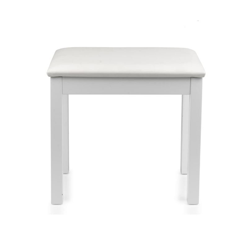 GATOR GFW-KEYBENCH-WDWH DELUXE WOODEN PIANO BENCH IN WHITE