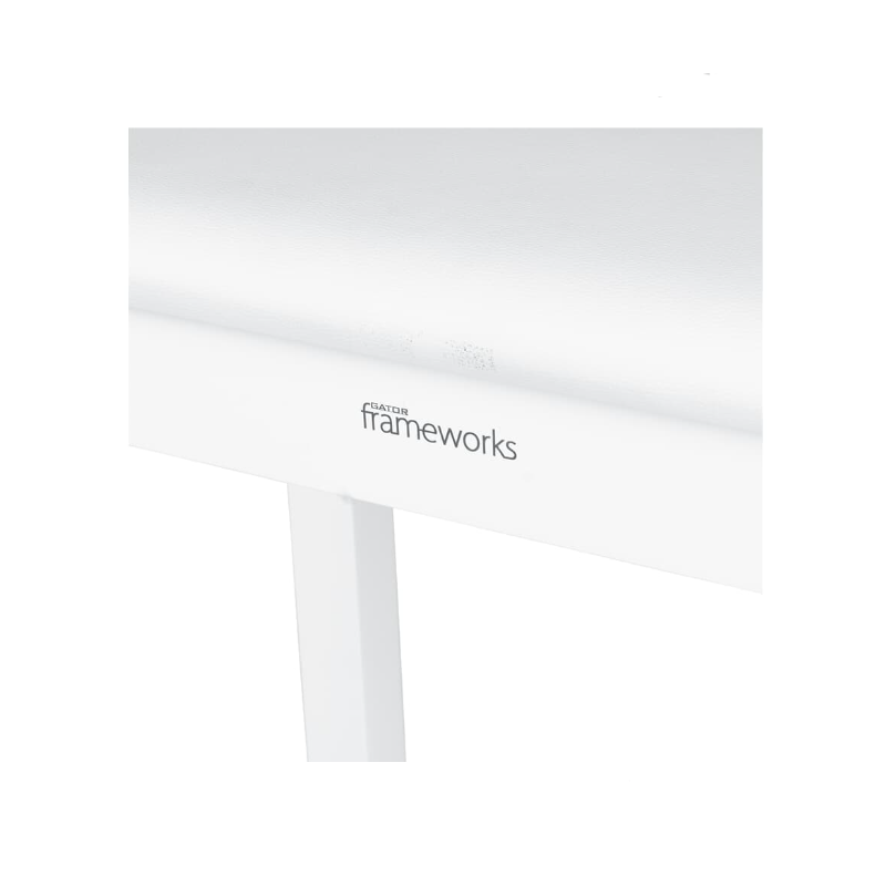 GATOR GFW-KEYBENCH-WDWH DELUXE WOODEN PIANO BENCH IN WHITE