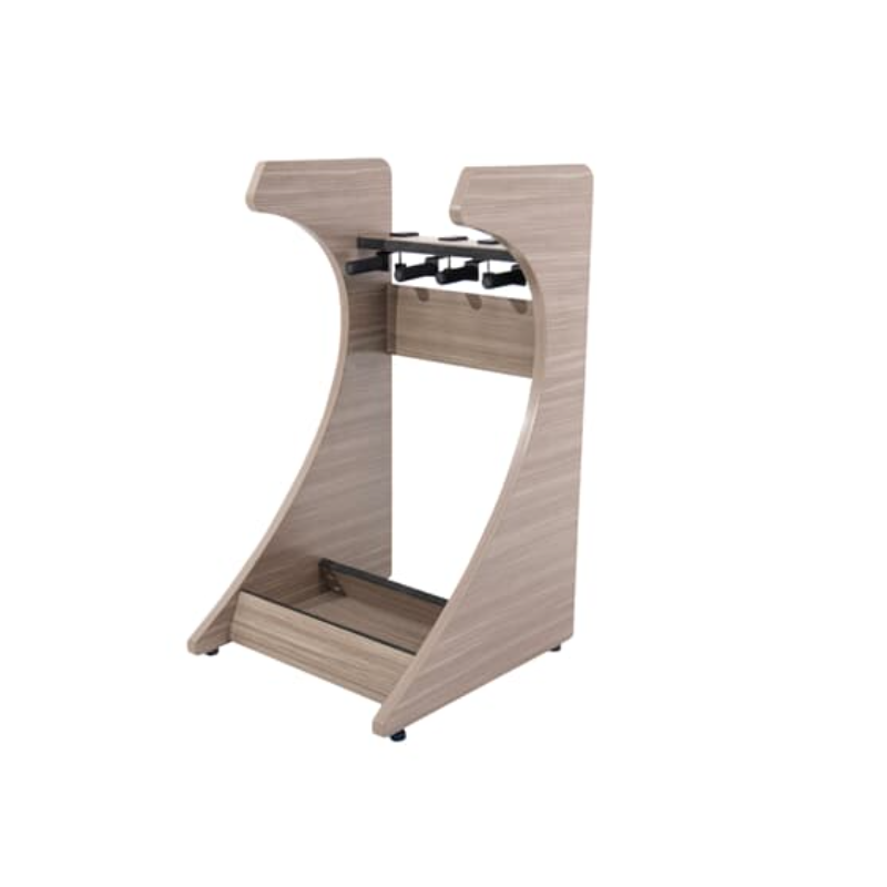 Gator Frameworks GFW-ELITEGTR3RK-GRY Elite Series 3 Electric/Acoustic Guitar Rack - GRY