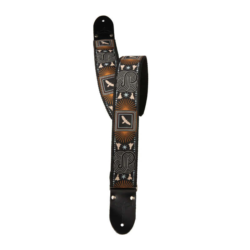 PRS Deluxe Retro Custom Jacquard Guitar Strap,Beige Birds