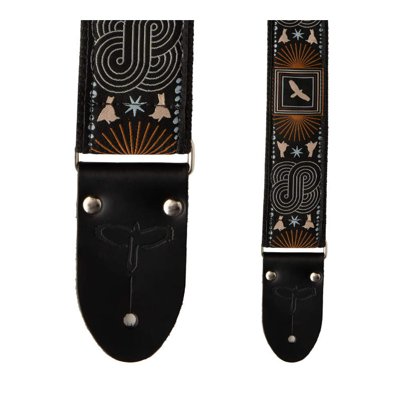 PRS Deluxe Retro Custom Jacquard Guitar Strap,Beige Birds