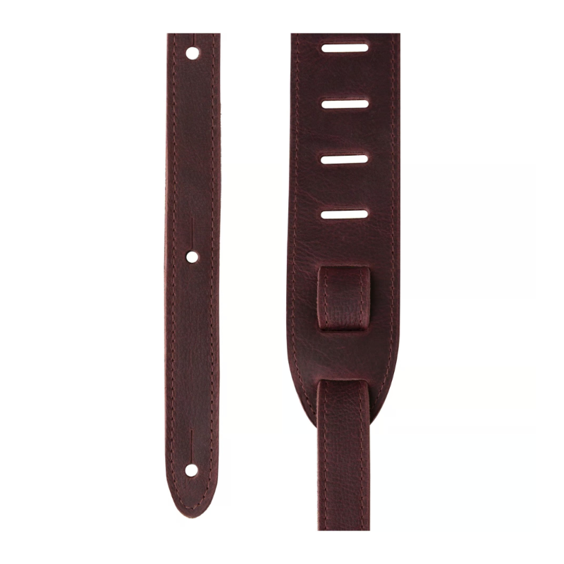 PRS Reversible Garment Leather Suede Guitar Strap - OXBLOOD