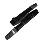 ESP Lock-It® 2 -BLACK Crushed Velvet black poly backing STRAP