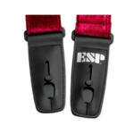 ESP Lock-It® 2 - RED Crushed Velvet black poly backing STRAP