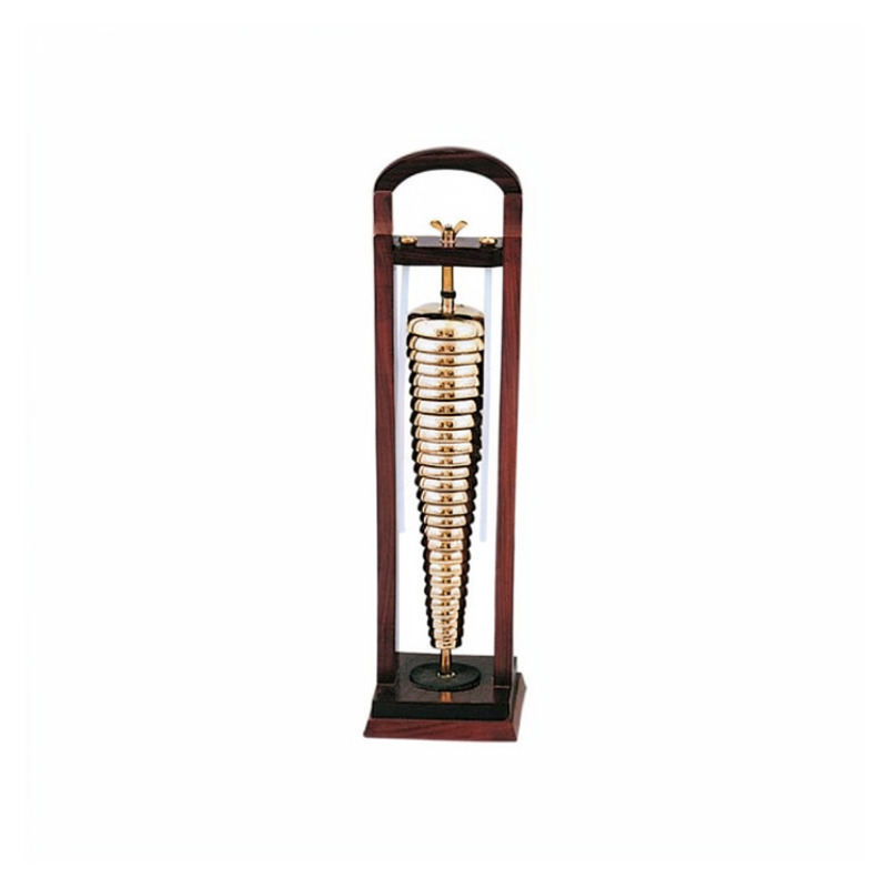 HALIFAX BELL TREE  27 BELLS ON WOODEN STAND WITH 2 BEATERS