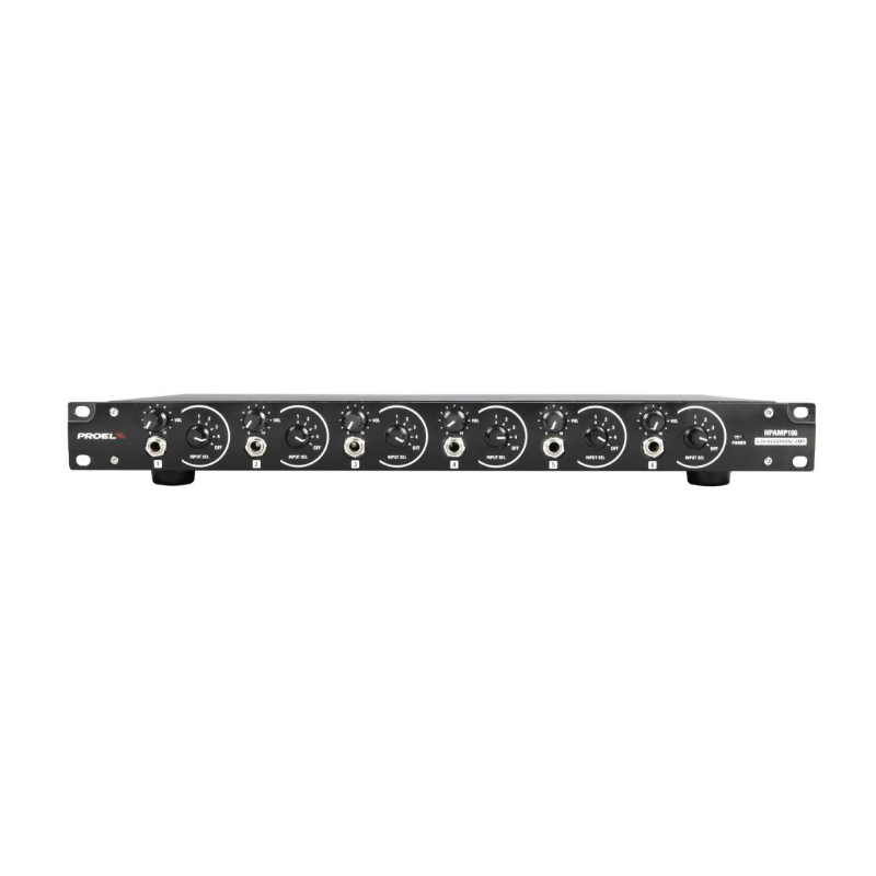 HPAMP106 HEADPHONES AMP . 6 CHANELS PROEL HPAMP106 HEADPHONES AMP . 6 CHANELS PROEL