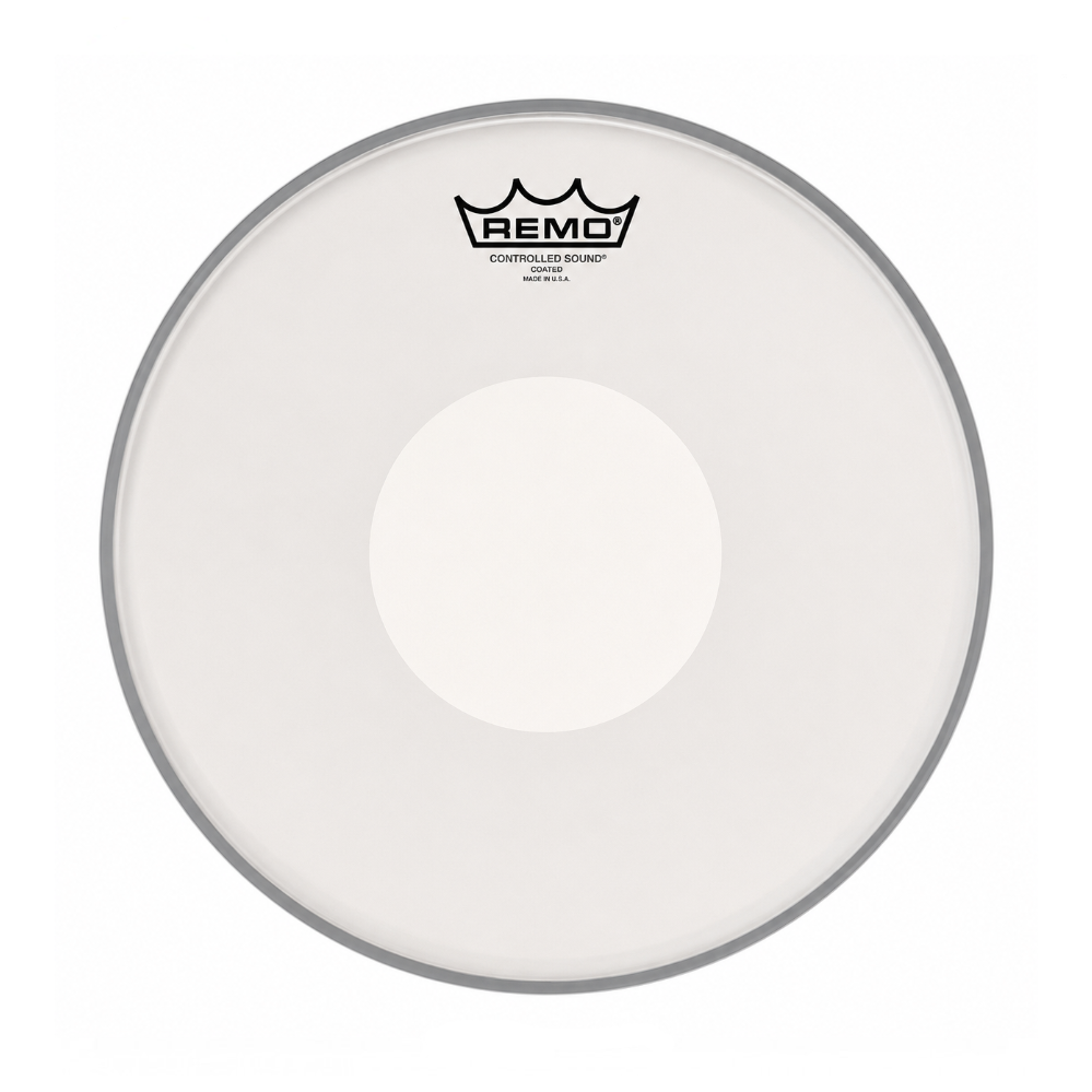 REMO CS-0114-00- CS CONTROLLED SOUND WHITE DOT 14 DRUMHEAD REMO CS-0114-00- CS CONTROLLED SOUND WHITE DOT 14 DRUMHEAD