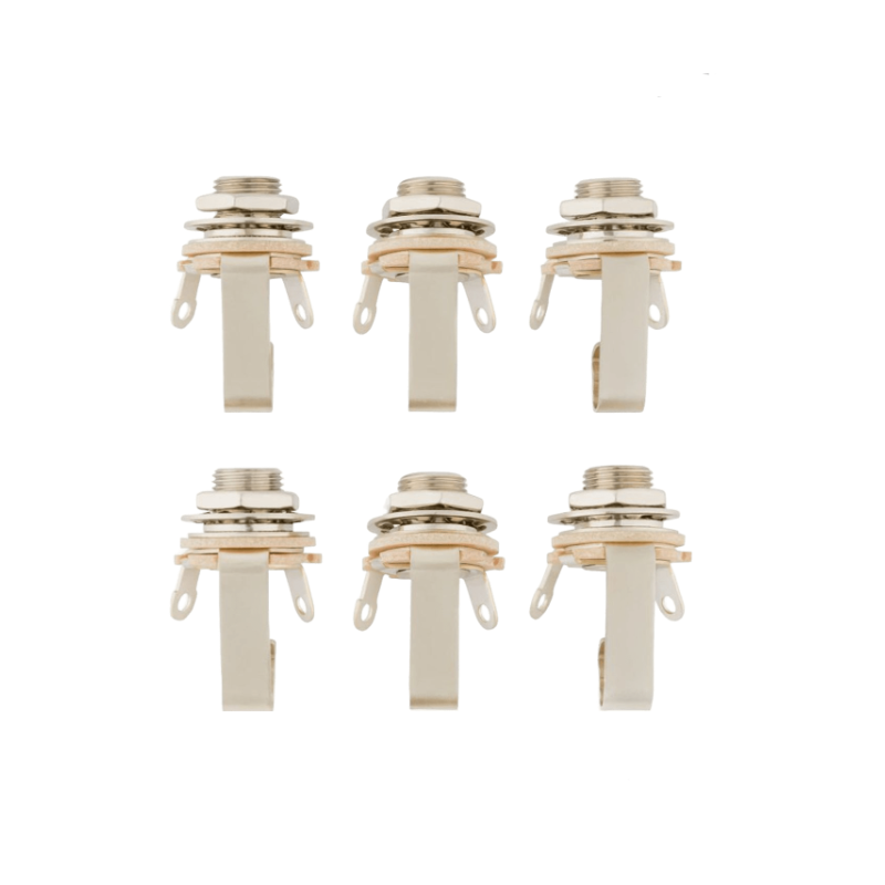 FENDER 0021956649 1/4 2-CONDUCTOR GUITAR OUTPUT JACK 6-PACK FENDER 0021956649 1/4 2-CONDUCTOR GUITAR OUTPUT JACK 6-PACK