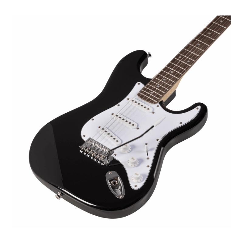 SOUNDSATION RIDER-STD-S BK DOUBLE CUTAWAY ELECTRIC GUITAR WITH 3 SINGLE COILS