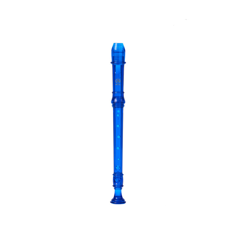 ANGEL ASRG-300T-OB SOPRANO RECORDER GERMAN FINGERING TRANSPARENT COLOR OCEAN BLUE