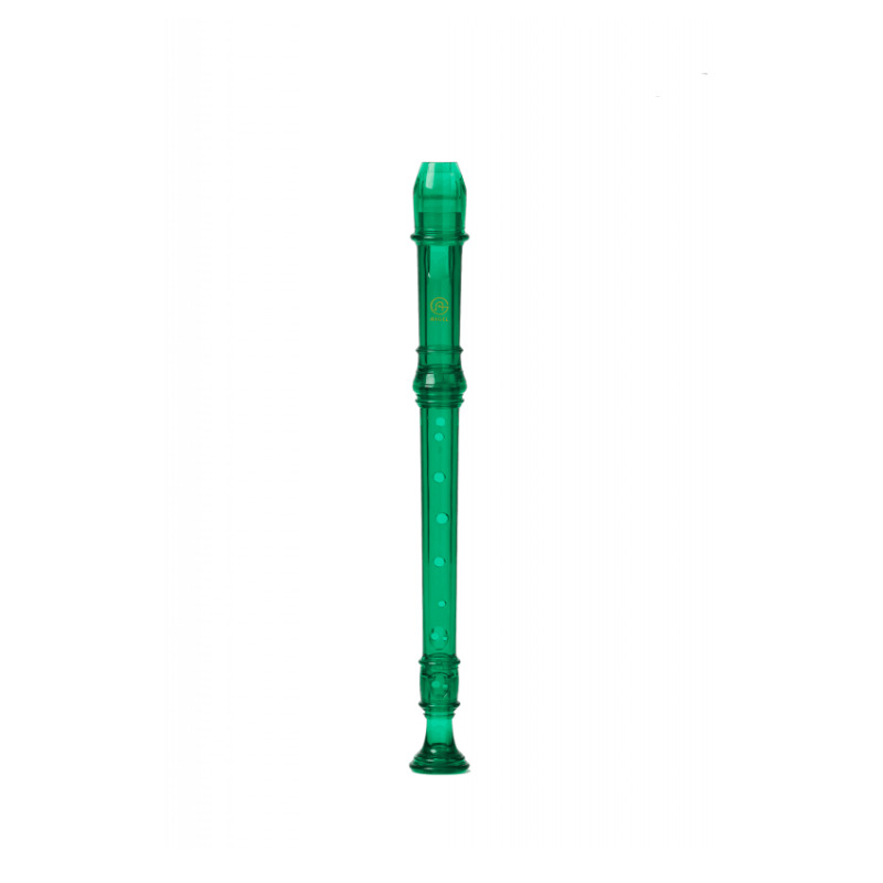 ANGEL ASRG-300T-EG SOPRANO RECORDER GERMAN FINGERING TRANSPARENT COLOR EMERALD GREEN ANGEL ASRG-300T-EG SOPRANO RECORDER GERMAN FINGERING TRANSPARENT COLOR EMERALD GREEN