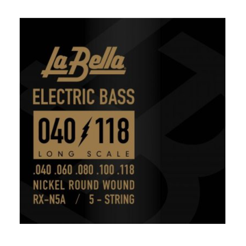 LA-BELLA RX-N5A BASS RX NP A 55TR 40-118 5 STRING LA-BELLA RX-N5A BASS RX NP A 55TR 40-118 5 STRING