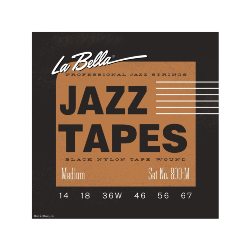 LA-BELLA 800M JAZZ TAPES BLK LITE 14-67 SET