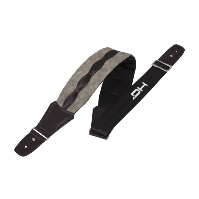 DIE HARD PROF.PADDED GUITAR STRAP GREY LARGE DHSTRAP400GRL