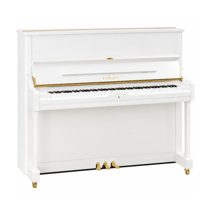 YAMAHA U1M 121cm WHITE upright PIANO NEW-LOOK REFURBISH 389 - Japan