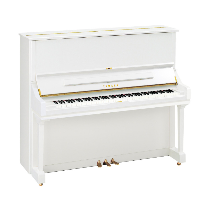 YAMAHA U3H 131cm WHITE upright PIANO NEW-LOOK REFURBISH 018 - Japan
