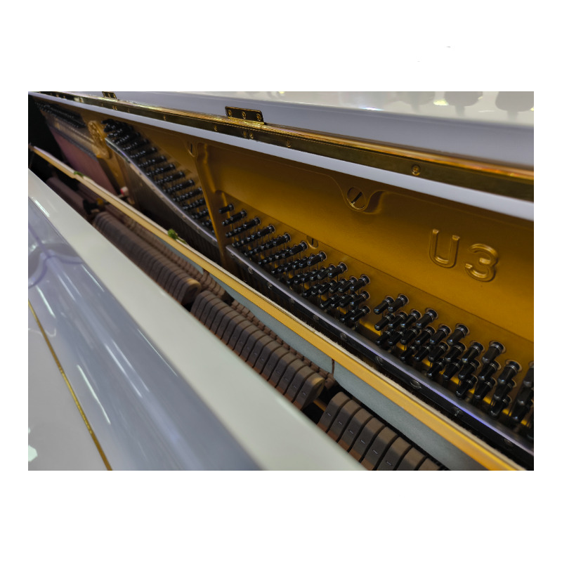 YAMAHA U3H 131cm WHITE upright PIANO NEW-LOOK REFURBISH 018 - Japan