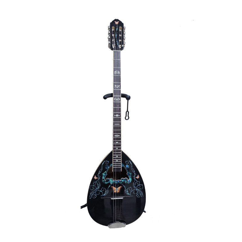 BOUZOUKI BLACK1 TOP WALNUT NO.1 HAND MADE IN GREECE, SPRUCE