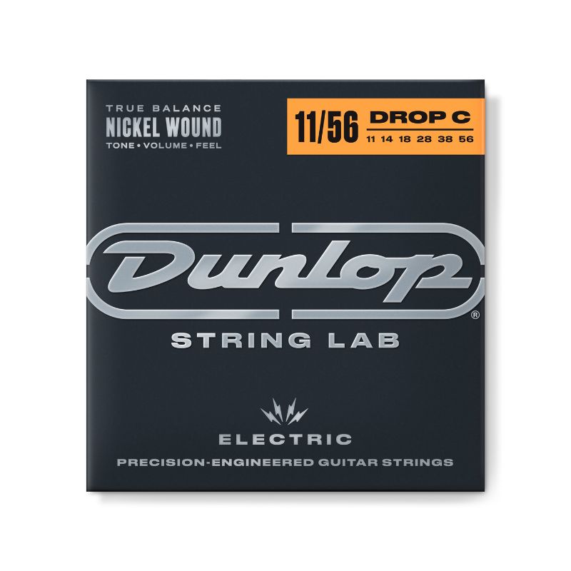 DUNLOP NICKEL WOUND ELECTRIC GUITAR STRINGS 11-56 | DROP C