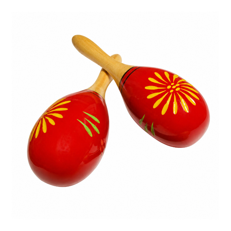 PEACE RH-23 WOOD MARACAS PAIR
