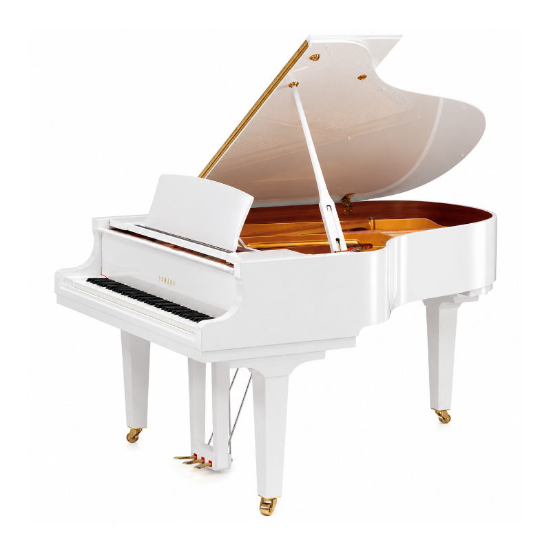 YAMAHA C1L 161cm WHITE GRAND PIANO NEW-LOOK REFURBISH - Japan