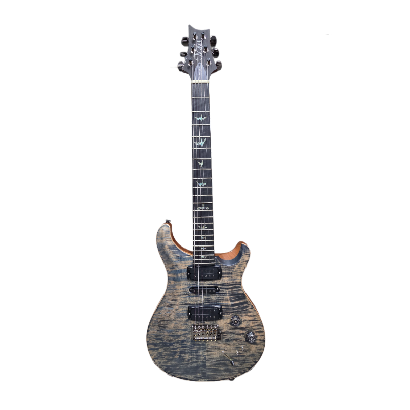 PRS WOOD LIBRARY MEV FLAME FADED WHALE BLUE- NAT MAH BACK, TOP 10 ELECTRIC GUITAR