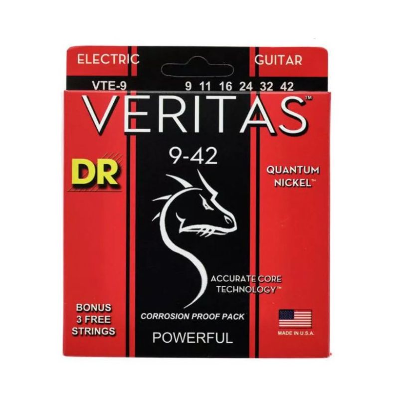 DR VTE-9 Veritas 9-42 NICKEL ELECTRIC GUITAR SET DR VTE-9 Veritas 9-42 NICKEL ELECTRIC GUITAR SET