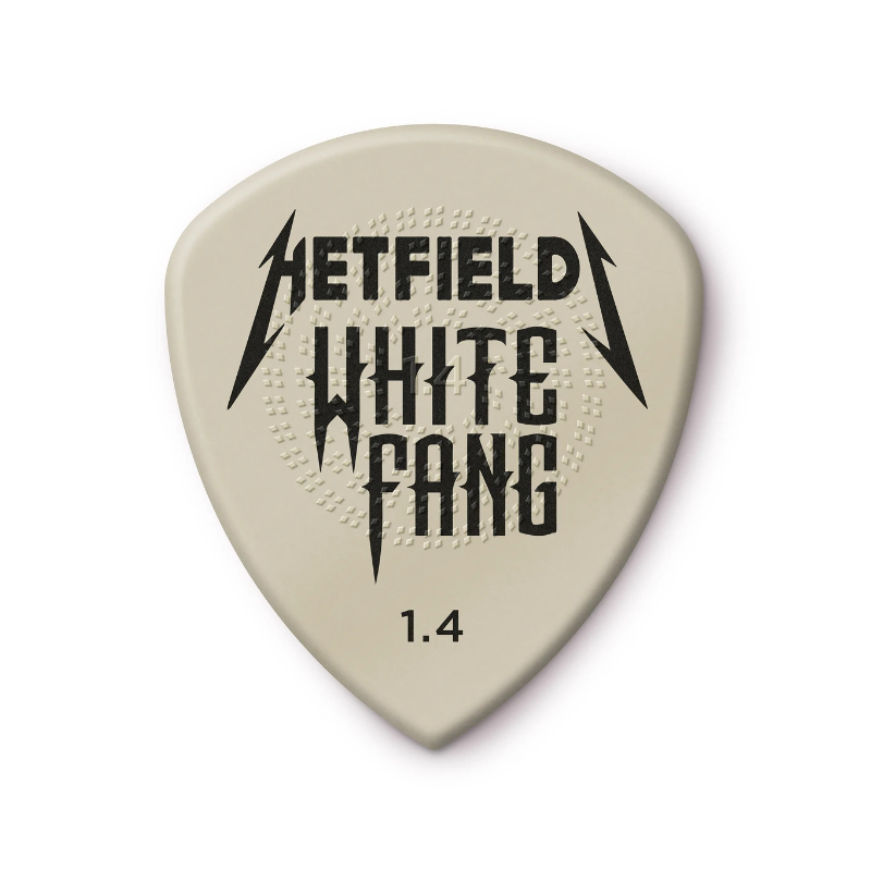 DUNLOP HETFIELD’S WHITE FANG™ CUSTOM FLOW® PICK 1.4MM DUNLOP HETFIELD’S WHITE FANG™ CUSTOM FLOW® PICK 1.4MM
