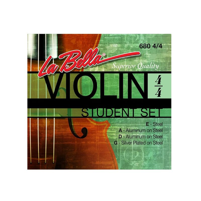 LA BELLA 680 VIOLIN SLVR 4/4 STRINGS