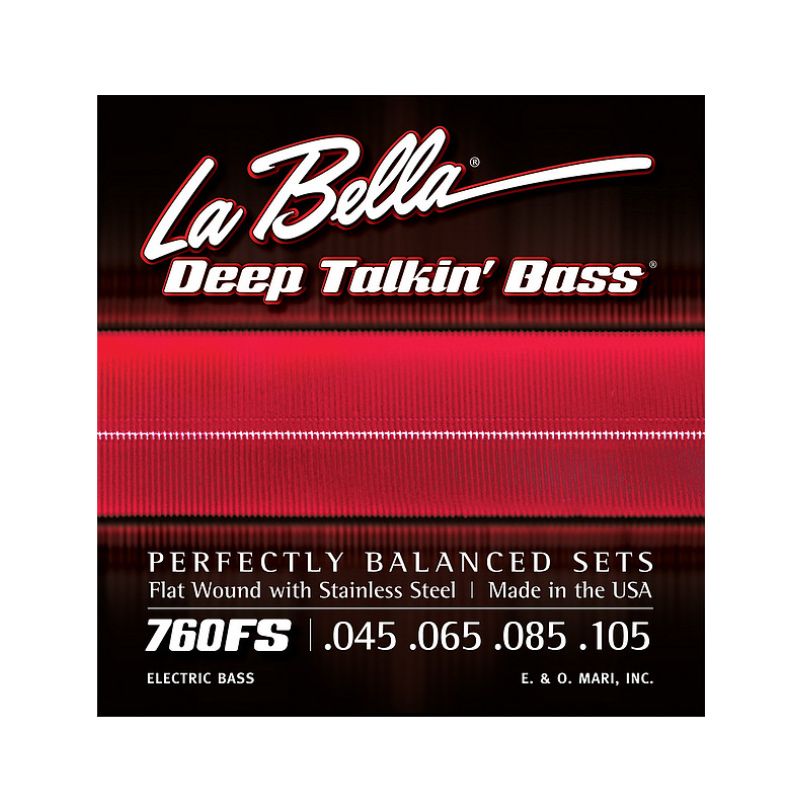 LA BELLA 760FS-M Deep Talkin’ Bass® Flats 45-105 4 STRING BASS SET