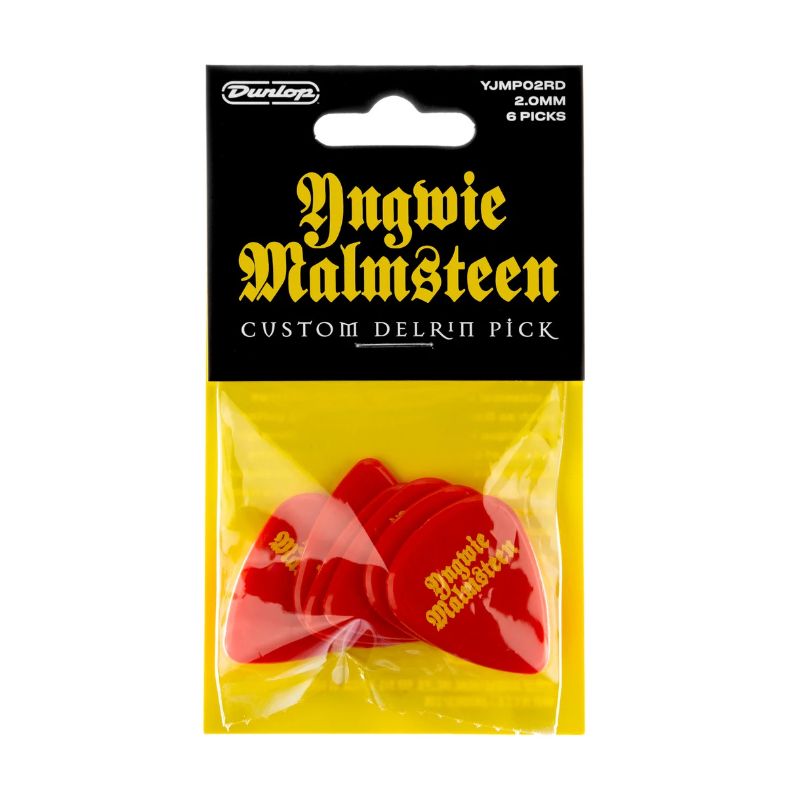 DUNLOP YNGWIE MALMSTEEN CUSTOM DELRIN PICK 2.0MM YJMP02RD 6/PLYPK DUNLOP YNGWIE MALMSTEEN CUSTOM DELRIN PICK 2.0MM YJMP02RD 6/PLYPK