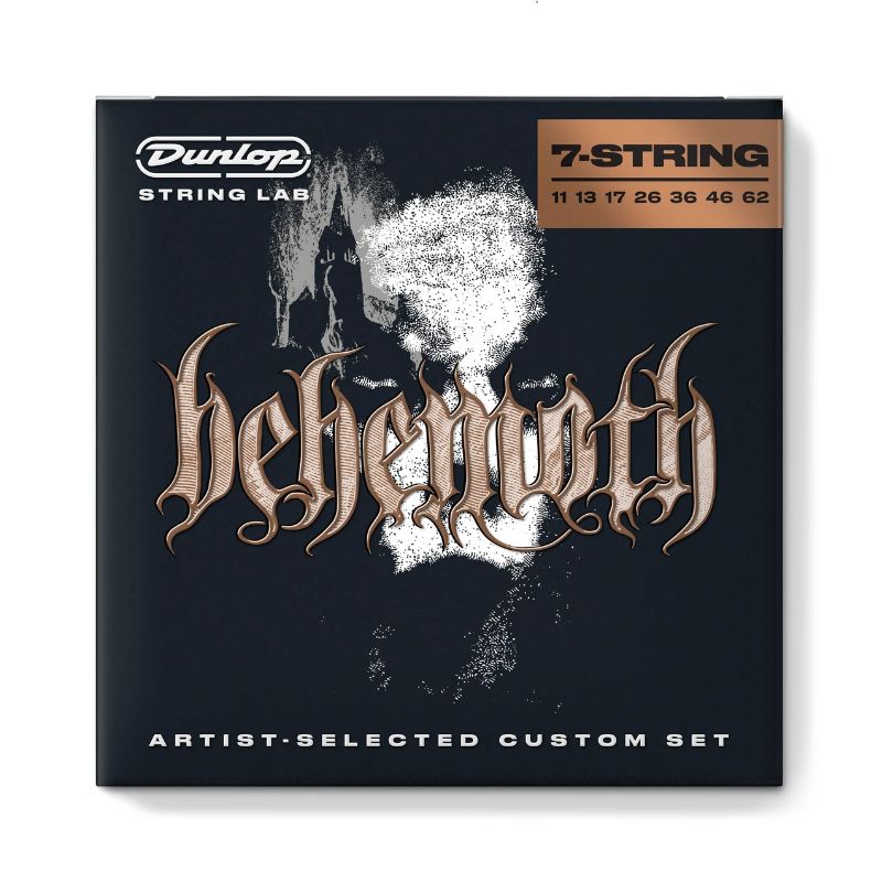 dunlop BEHEMOTH ARTIST-SELECTED CUSTOM GUITAR STRINGS 11-62 | 7-STRING BEHN11627 dunlop BEHEMOTH ARTIST-SELECTED CUSTOM GUITAR STRINGS 11-62 | 7-STRING BEHN11627