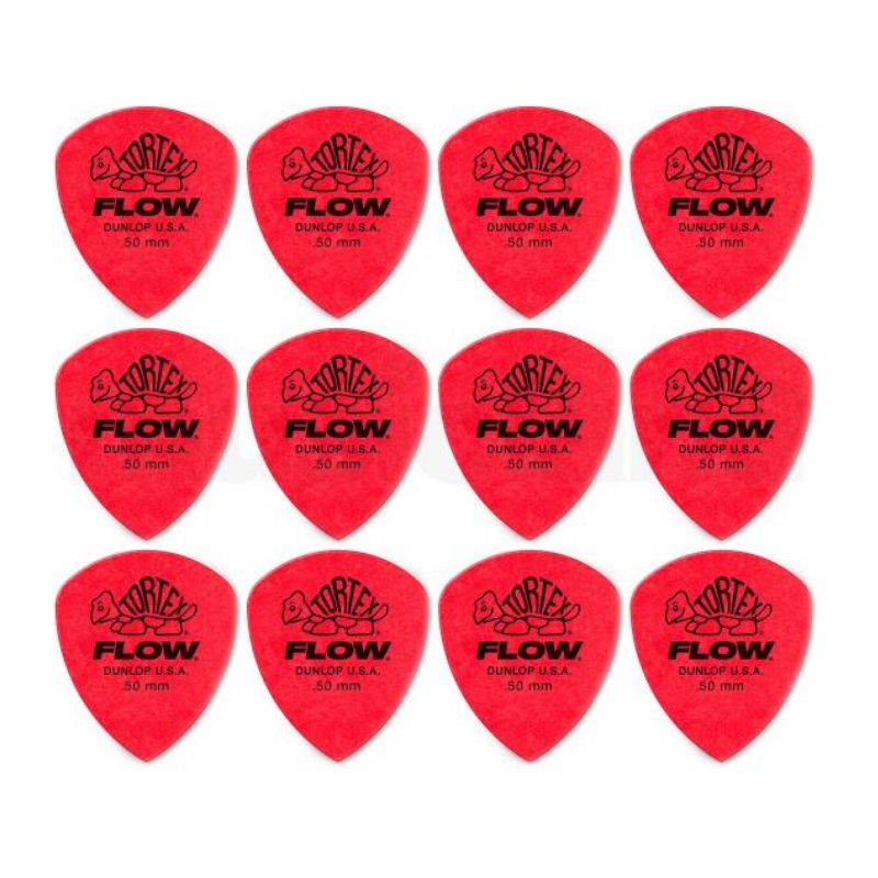 DUNLOP TORTEX® FLOW® PICK .50MM 558P.50 -12 PCS PACK